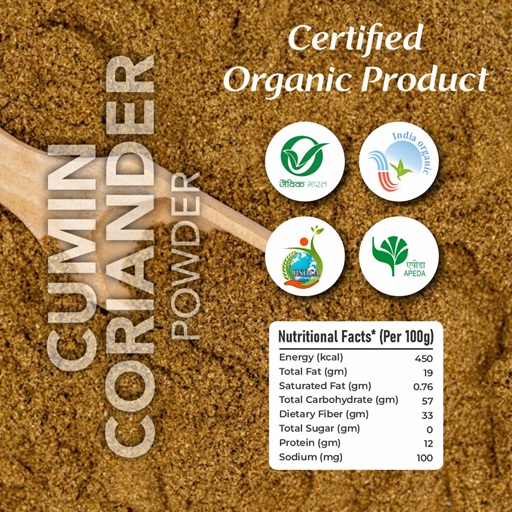 Organic Cumin Coriander Powder